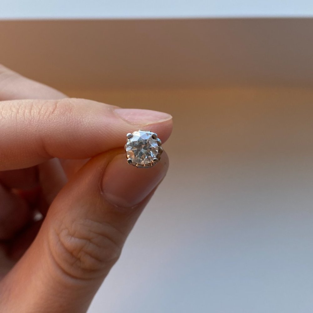 Sterling Silver Swarovski Stud Earring